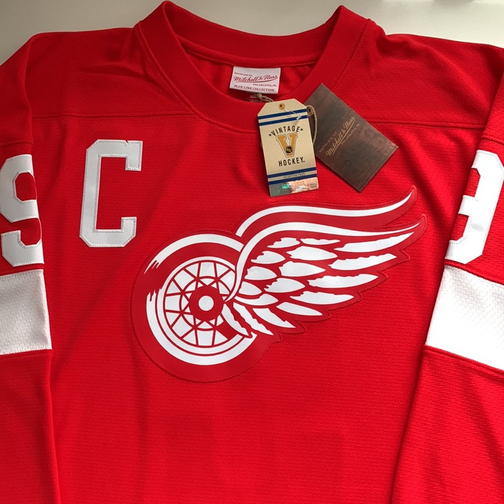 Gordie Howe Detroit Red Wings Mitchell & Ness 1960 Blue Line Authentic Jersey - Picture 1 of 11